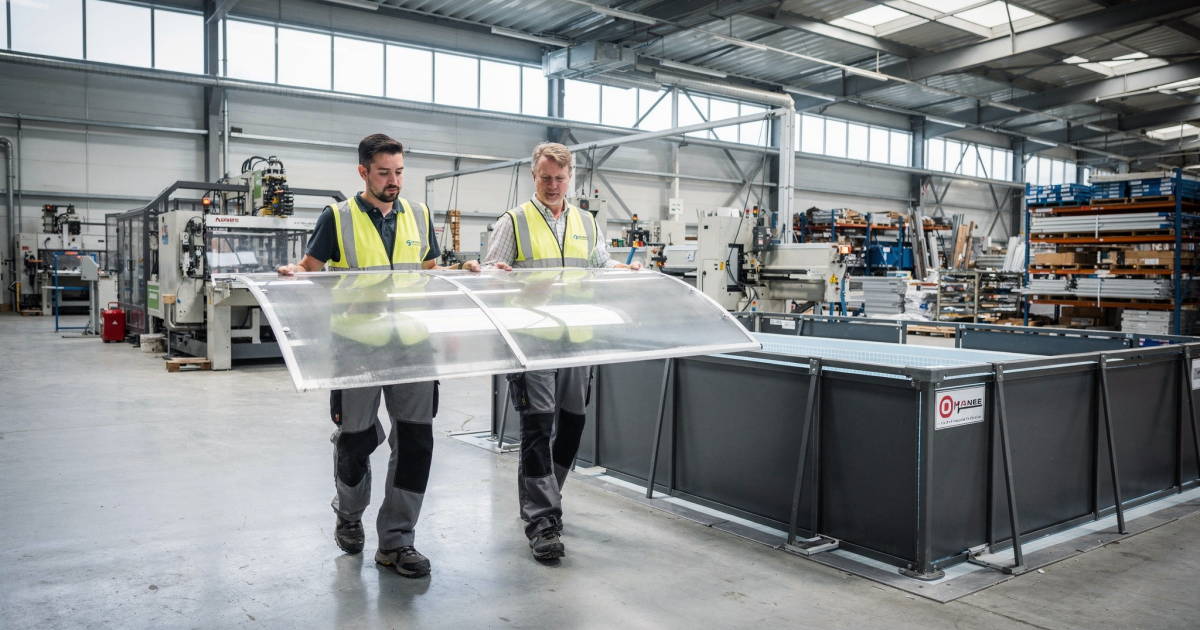 Produkcja zadaszeń basenowych z poliwęglanu